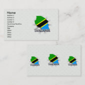 Visite Carte 2,0 de drapeau de la Tanzanie (Devant / Derrière)