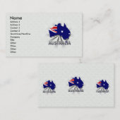 Visite Carte 2,0 de drapeau de l'Australie (Devant / Derrière)