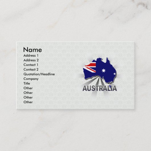 Visite Carte 2,0 de drapeau de l'Australie (Devant)
