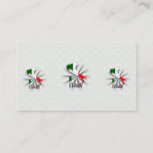Visite Carte 2,0 de drapeau de l'Italie (Dos)