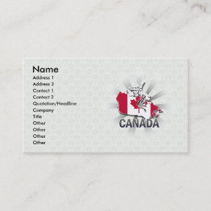 Visite Carte 2,0 de drapeau du Canada