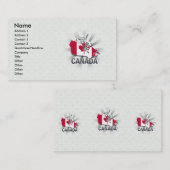 Visite Carte 2,0 de drapeau du Canada (Devant / Derrière)