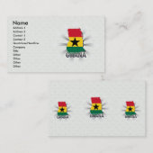 Visite Carte 2,0 de drapeau du Ghana (Devant / Derrière)