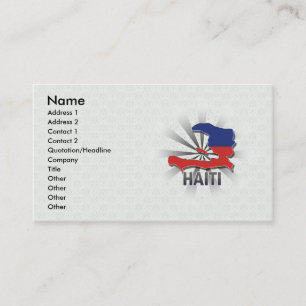 Visite Carte 2,0 de drapeau du Haïti
