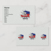 Visite Carte 2,0 de drapeau du Haïti (Devant / Derrière)