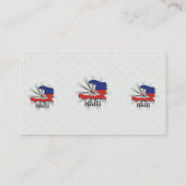 Visite Carte 2,0 de drapeau du Haïti (Dos)