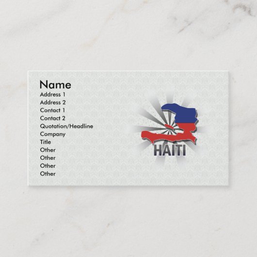 Visite Carte 2,0 de drapeau du Haïti (Devant)