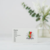 Visite Carte 2,0 de drapeau du Portugal (Debout devant)