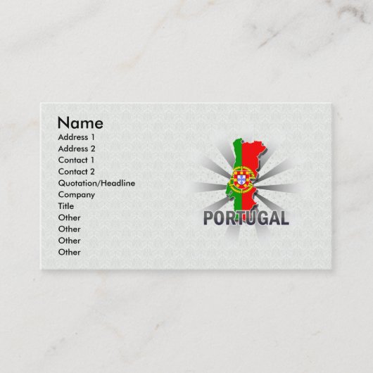 Visite Carte 2,0 de drapeau du Portugal (Devant)