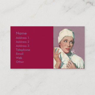 VISITE CARTE 2 DE PROFIL D'INFIRMIÈRE ++