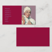 VISITE CARTE 2 DE PROFIL D'INFIRMIÈRE ++ (Devant / Derrière)