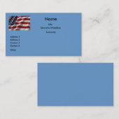 Visite Carte #6 de profil de drapeau des Etats-Unis (Devant / Derrière)