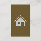 Visite Carte à la maison d'entreprise immobilière de (Dos)