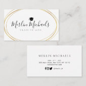 Visite Carte à la mode d'insertion de nom d'obtention du (Devant / Derrière)