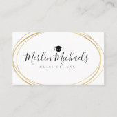 Visite Carte à la mode d'insertion de nom d'obtention du (Devant)