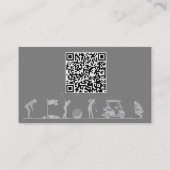 Visite Carte à thème de golf - Dames (Dos)