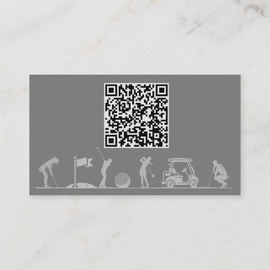 Visite Carte à thème de golf - Dames (Dos)