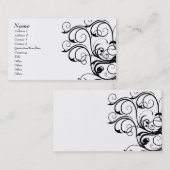 Visite Carte abstraite de modèle de cru - customisée (Devant / Derrière)