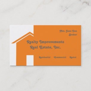 Visite Carte abstraite d'entreprise immobilière de