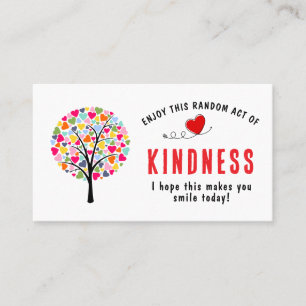 Visite Carte Acte Aléatoire de Gentillesse   Mini Arbre d