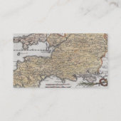 Visite Carte antique de l'Angleterre du sud, Devon, les (Dos)