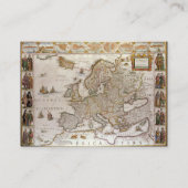 Visite Carte antique de l'Europe par Willem Jansz Blaeu, (Dos)