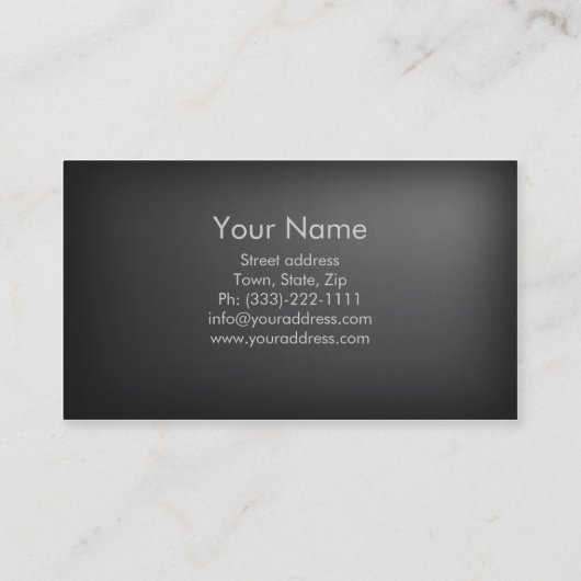 Visite Carte argentée simple de pathologiste de (Dos)