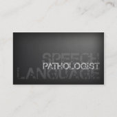 Visite Carte argentée simple de pathologiste de (Devant)