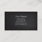 Visite Carte argentée simple simple de service de taxi de (Dos)