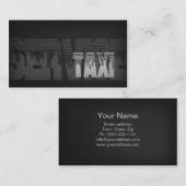 Visite Carte argentée simple simple de service de taxi de (Devant / Derrière)