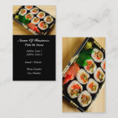 Visite Carte asiatique de restauration (Devant / Derrière)