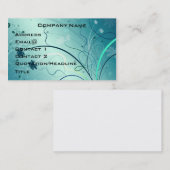 Visite Carte assez tourbillonnante de profil (Devant / Derrière)