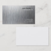 Visite Carte balayée métallique de verticale de (Devant / Derrière)