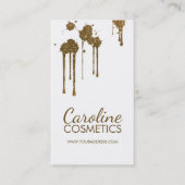 Visite Carte blanche simple Cosmétologiste des points de  (Devant)