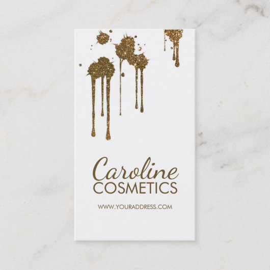 Visite Carte blanche simple Cosmétologiste des points de (Devant)