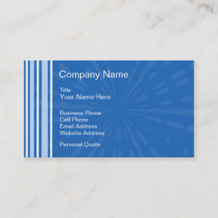 Visite Carte bleue de profil d'affaires de Deco