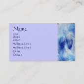Visite Carte bleue de profil de plumes (Dos)