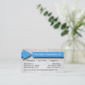 Visite Carte bleue d'entreprise de construction de flèche (Debout devant)