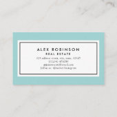 Visite Carte bleue d'entreprise immobilière de logo de (Dos)