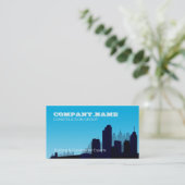 Visite Carte bleue d'horizon d'entreprise de construction (Debout devant)