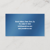 Visite Carte bleue du service de plomberie à goutte d'eau (Dos)