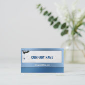 Visite Carte bleue du service de plomberie à goutte d'eau (Debout devant)