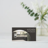 Visite Carte Brown de menuiserie de cuisine (Debout devant)