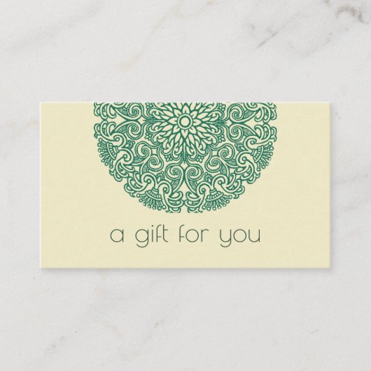 Visite Carte cadeau de cours de yoga (Devant)