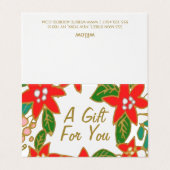 Visite Carte cadeau de Noël Festive (Extérieur déplié)