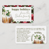 Visite Carte cadeau de Noël Gâteau cadeau de Noël (Devant / Derrière)