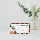 Visite Carte cadeau de Noël Gâteau cadeau de Noël (Debout devant)