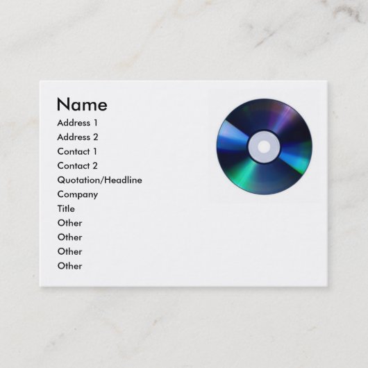Visite Carte CD de profil (Devant)