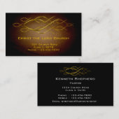 Visite Carte chrétienne de profil (Devant / Derrière)