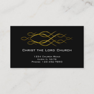 Visite Carte chrétienne de profil